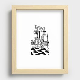 STHLM Silhouettes Recessed Framed Print
