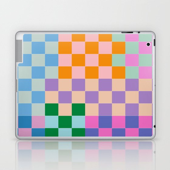 Checkerboard Collage Laptop & iPad Skin