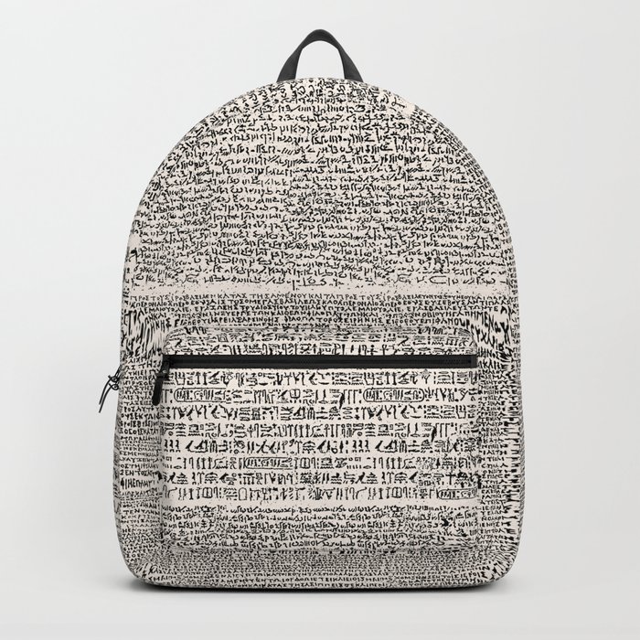 The Rosetta Stone // Antique White Backpack