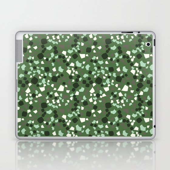 green terrazzo pattern Laptop & iPad Skin