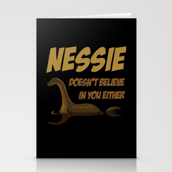 Doesnt Believe Nessie Loch Ness Stationery Cards