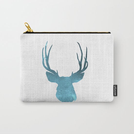 Deer head and stag simple illustration Carry-All Pouch