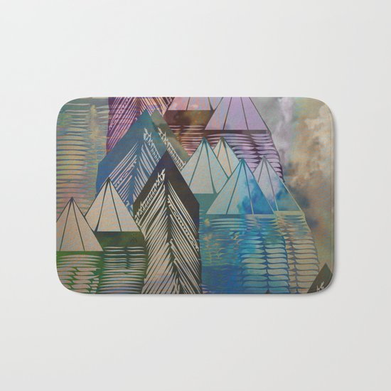 Triangular Endings on the Top Above the Clouds / Urban 04-11-16 Bath Mat