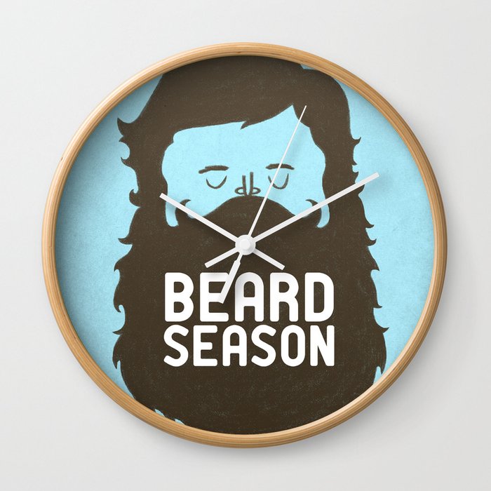 Beard Season Wall Clock