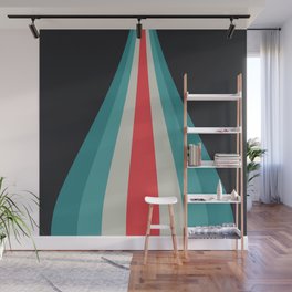 Retro design with stripes Wall Mural