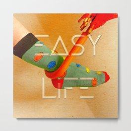 easy life Metal Print | Easylife, Digital Manipulation, Socks, Digital, Color, Photo, Led 