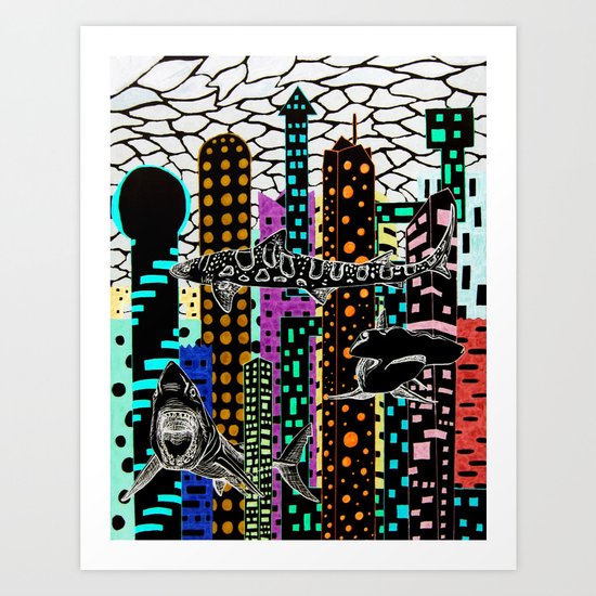 Sharknado 2 Art Print
