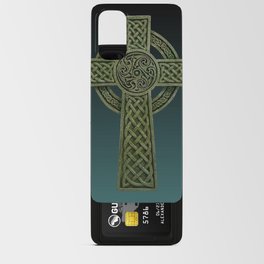 Celtic Cross Black Blue Android Card Case