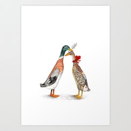 Runner Ducks Art Print