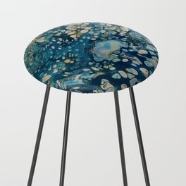 Underwater Abstract Fantasy Counter Stool