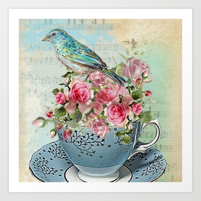 Tea Flowers #5 Art Print