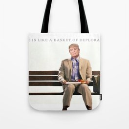 Forrest Gump Parody Of Donald Trump Tote Bag