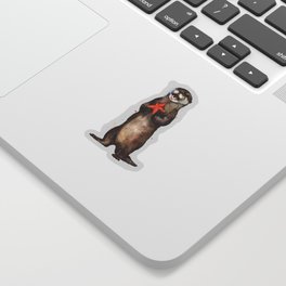 Otterly Delighted Otter Sticker