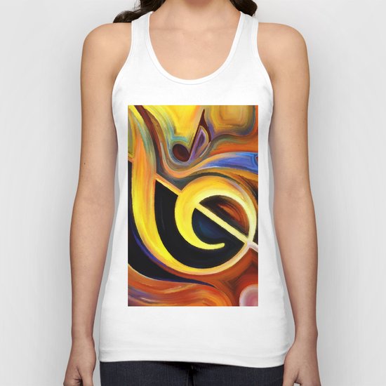 music, painting Unisex Tank Top