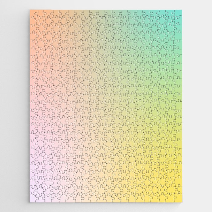 18 Pastel Background Gradient  220727 Aura Ombre Valourine Digital Minimalist Art Jigsaw Puzzle