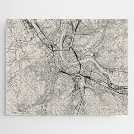 Basel - Switzerland City Map Jigsaw Puzzle