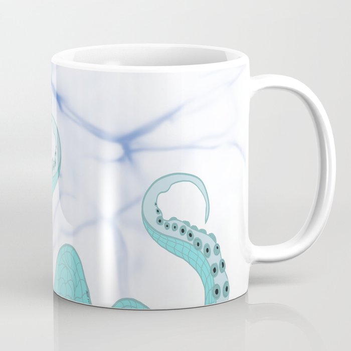 Wrapped In Tentacles Coffee Mug | Drawing, Digital-drawing, Tentacles, Octopus, Sea, Ocean, Water, Tentacle, Sea-creature, Under-the-sea