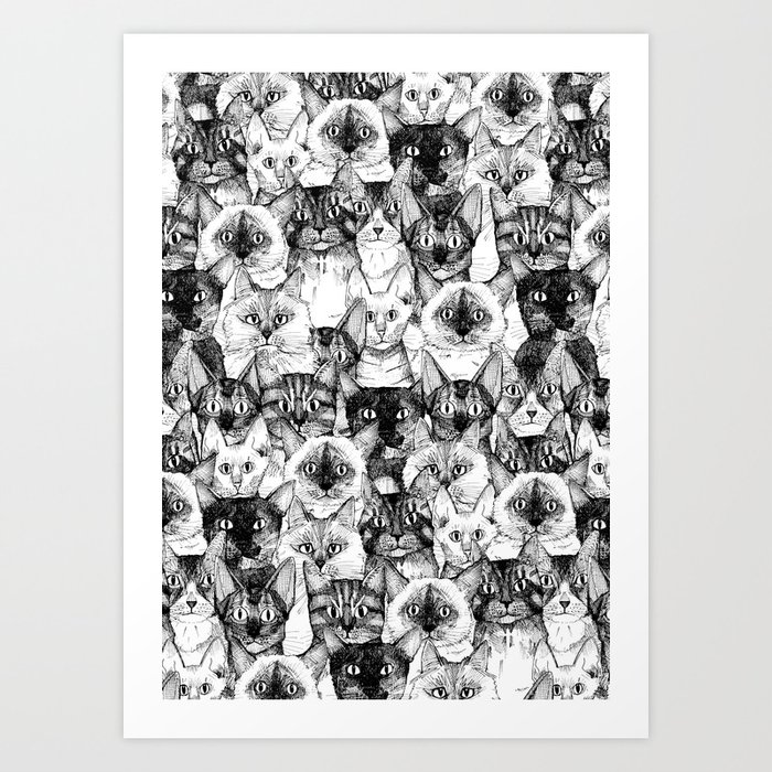 just cats Art Print