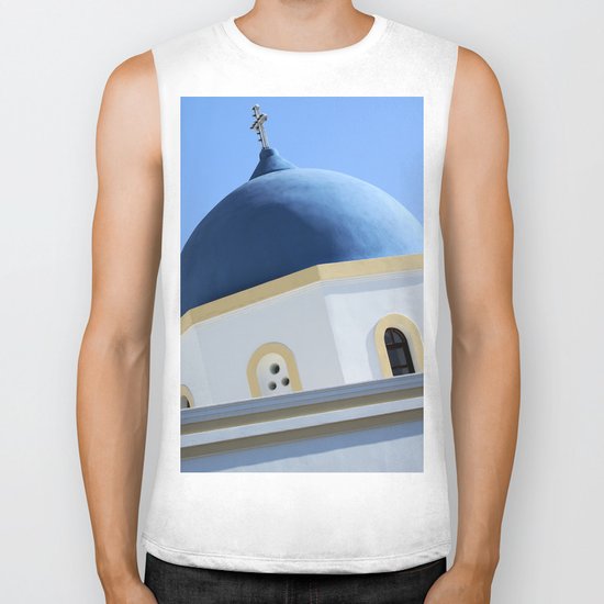 Church Dome Santorini Biker Tank