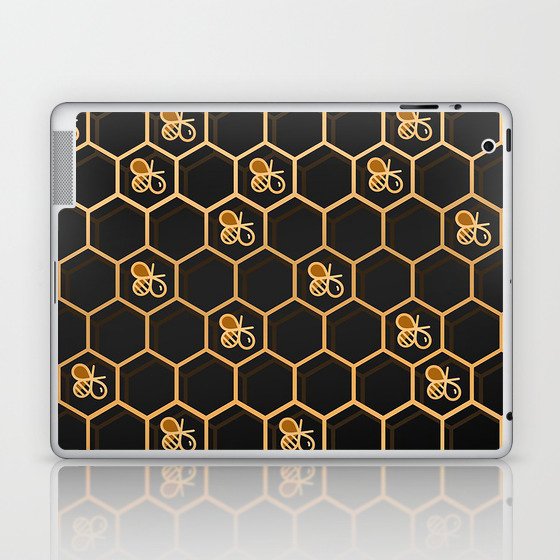 Honeycomb Bee Pattern 24132913 Laptop & iPad Skin