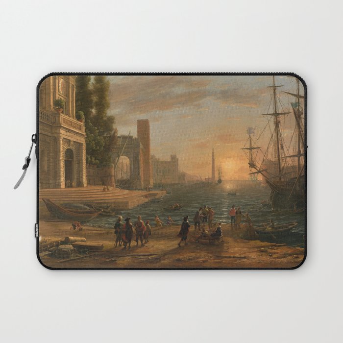 A Seaport by Claude Laptop Sleeve