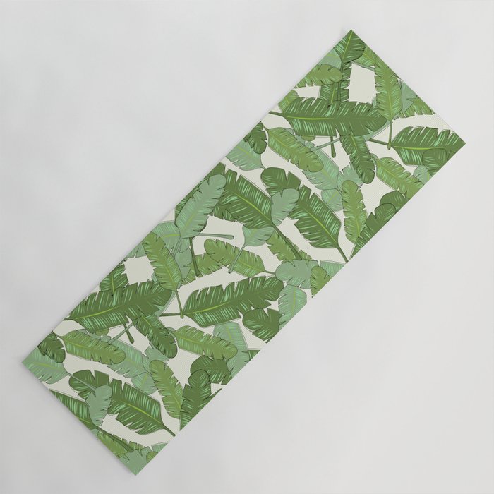 Banana Leaf Print Yoga Mat