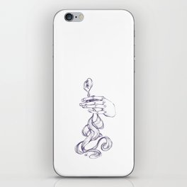 Future (Mirai/未来) Japanese kanji with hands pencil drawing  iPhone Skin