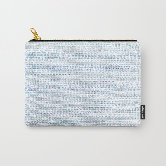 BLUE/GREEN DOTTED PATTERN Carry-All Pouch