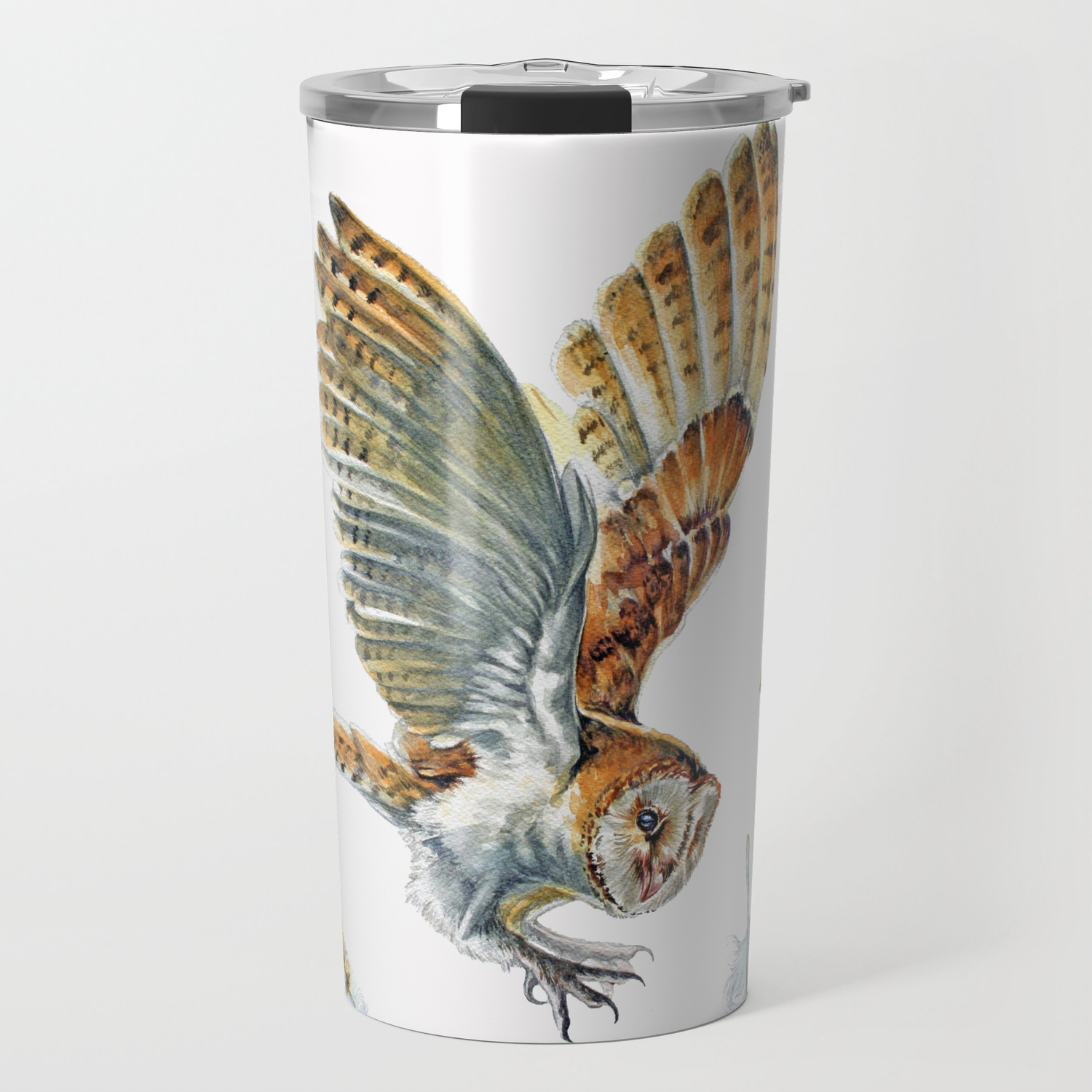 Barn Owl Landing Travel Mug By Jodyedwardsart Society6