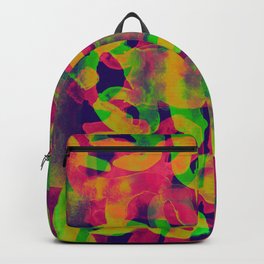 typographic illusion watercolor Backpack | Color, Glitch, Holographic, Pop Art, Graphite, Typography, Concept, Type, Trippy, Pattern 