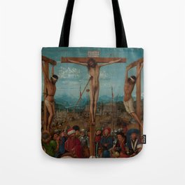 The Crucifixion by Jan van Eyck Tote Bag