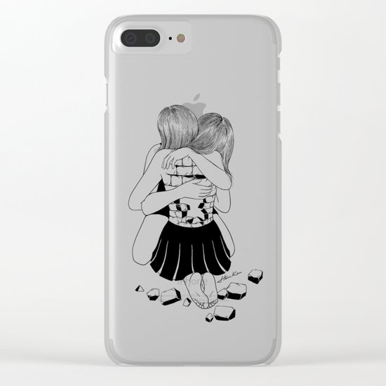 Hang In There Clear iPhone Case