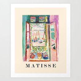 Henri Matisse Open Window Art Print