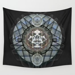 Power and Precision Focus Mandala Sacred Geometry Tapestry Print Wall Tapestry