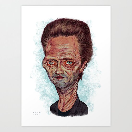 Christopher Walken Art Print