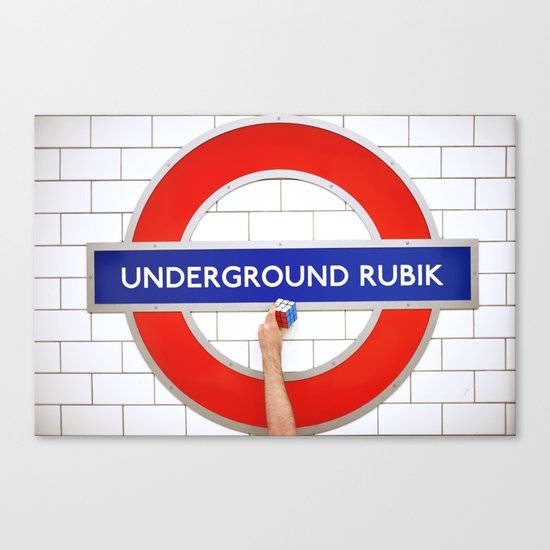 Underground Rubik Canvas Print