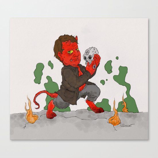 "Hell in a Handbasket" by Virginia McCarthy Canvas Print