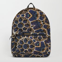 Rose Window Gothic Architecture Cathedral Backpack