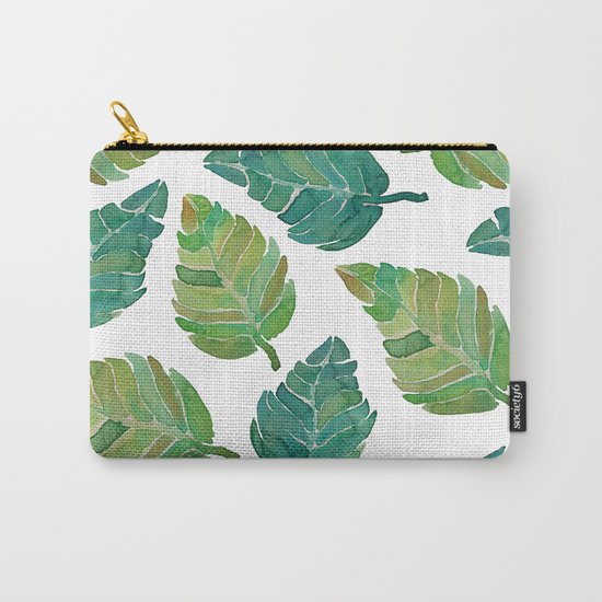 Jungle Leaves Carry-All Pouch