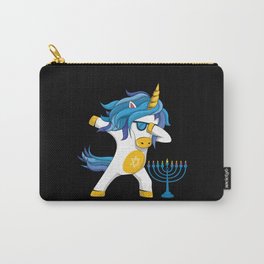 Rainbow Unicorn Jew Menorah Happy Hanukkah Carry-All Pouch