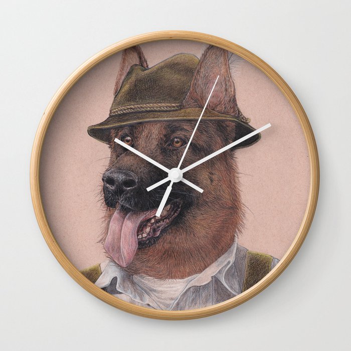German Shepherd Wall Clock