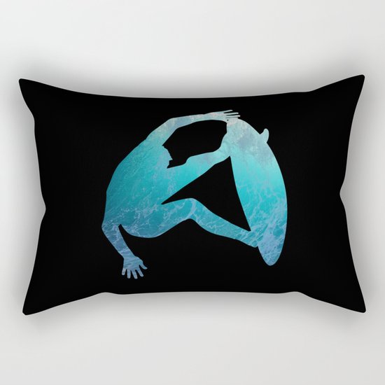 Ride the waves - surfing Rectangular Pillow