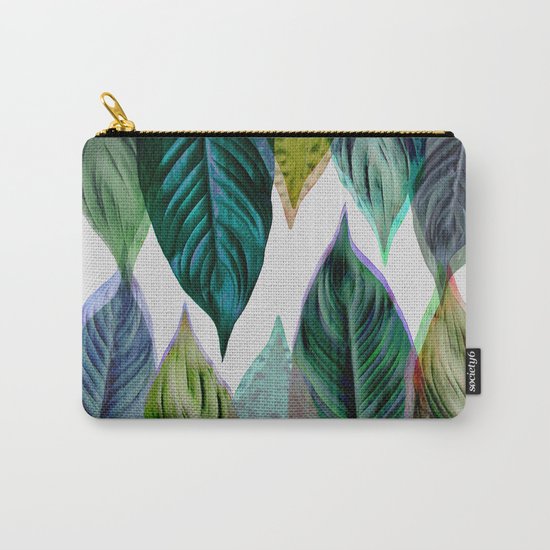 Green Leaves Carry-All Pouch