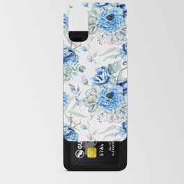 Detailed floral pattern blue wallart Android Card Case