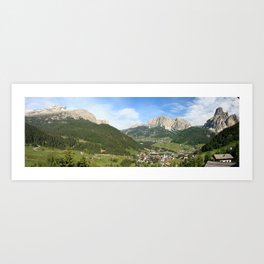 The Italian Dolomites panorama Art Print | Digital, Italiandolomites, Mountains, Color, Italy, Panorama, Photo 