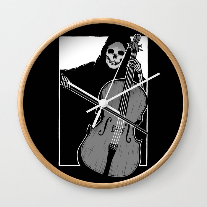 Symphony of Death (Cello) Wall Clock