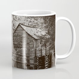 Water ran Mill Coffee Mug | Digital, Black And White, Mill, Flour, Water, Antique, Photo 
