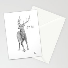 Sika deer Stationery Cards