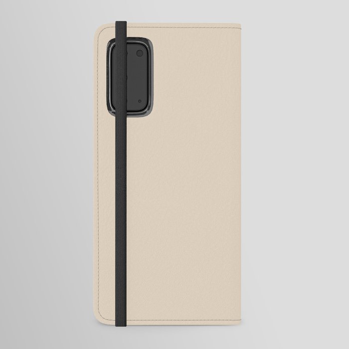 Neutral Buff Beige Solid Color Hue Shade - Patternless Android Wallet Case