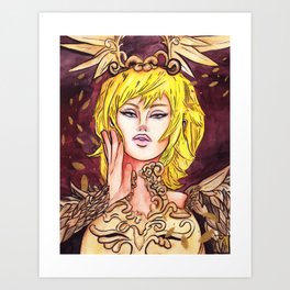 Get Wallpaper Devilman Crybaby Satan Painting Art Print By Vogel Does Art Society6 For iPhone Free